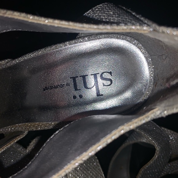 Shi by Journeys silver sparky heels - Picture 5 of 7